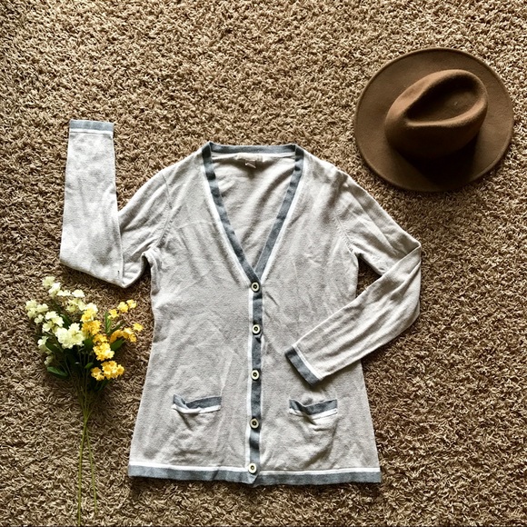 Banana Republic Sweaters - Banana Republic Piped Button Up Cardigan